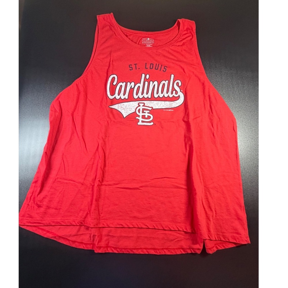 St Louis Cardinals MLB Tank Top Womens XXL Red 5th & Ocean Sleeveless Shirt K16